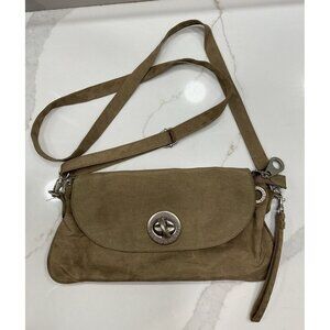 Baggalini Moss Colored Crossbody/Wristlet Built-In Wallet